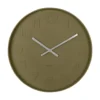 Wall clock Mr. Green numbers, moss green