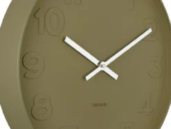 Wall clock Mr. Green numbers, moss green
