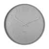 Wall clock Mr. Grey numbers, warm grey