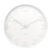 Wall clock Mr. White numbers large, white case