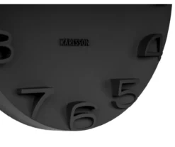 Wall clock On The Edge black w. chrome hands