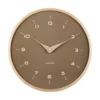 Wall clock Osado Dome wood moss green