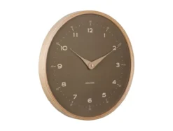 Wall clock Osado Dome wood moss green