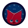 Wall clock Peekaboo Cat dark blue