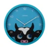 Wall clock Peekaboo Cow blue