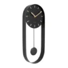 Wall clock Pendulum Charm steel black