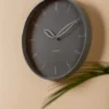 Wall clock Petals warm grey