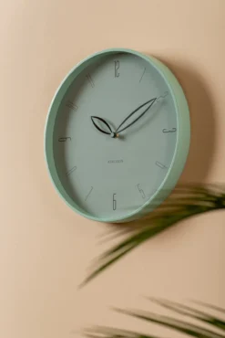 Wall clock Petals warm grey