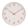 Wall clock Pure large basswood white