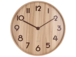 Wall clock Pure large light basswood