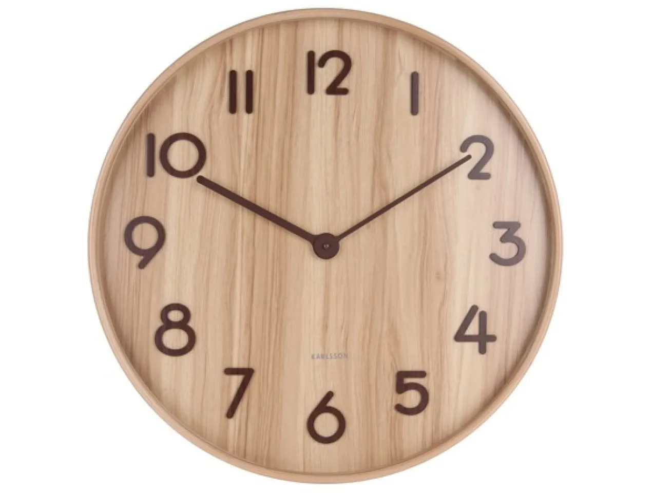 Wall clock Pure large light basswood