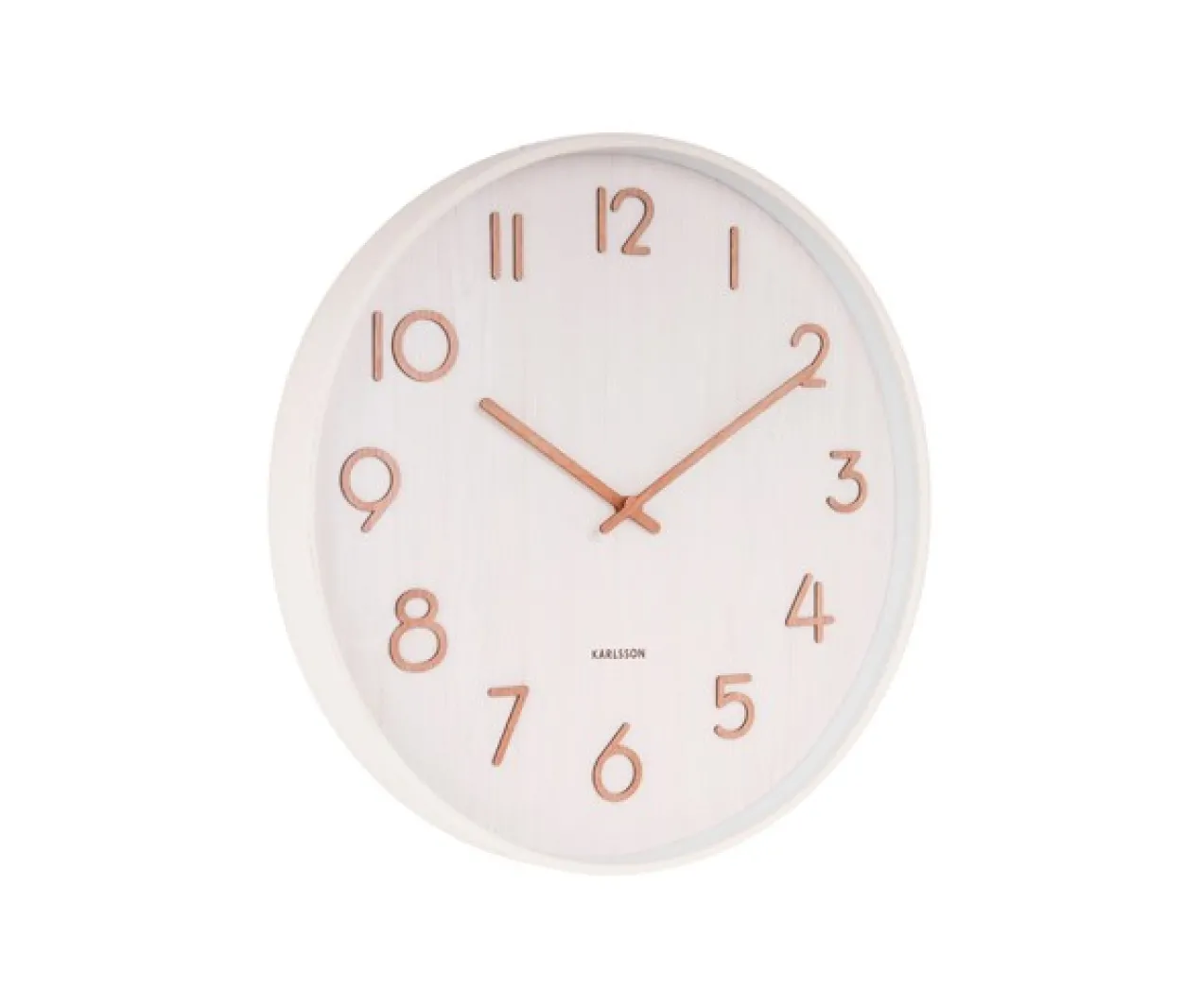 Wall clock Pure medium basswood white