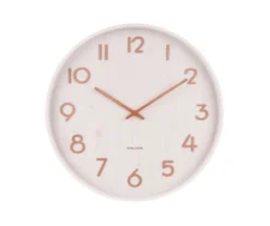 Wall clock Pure medium basswood white