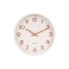 Wall clock Pure small basswood white