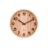 Wall clock Pure small light basswood