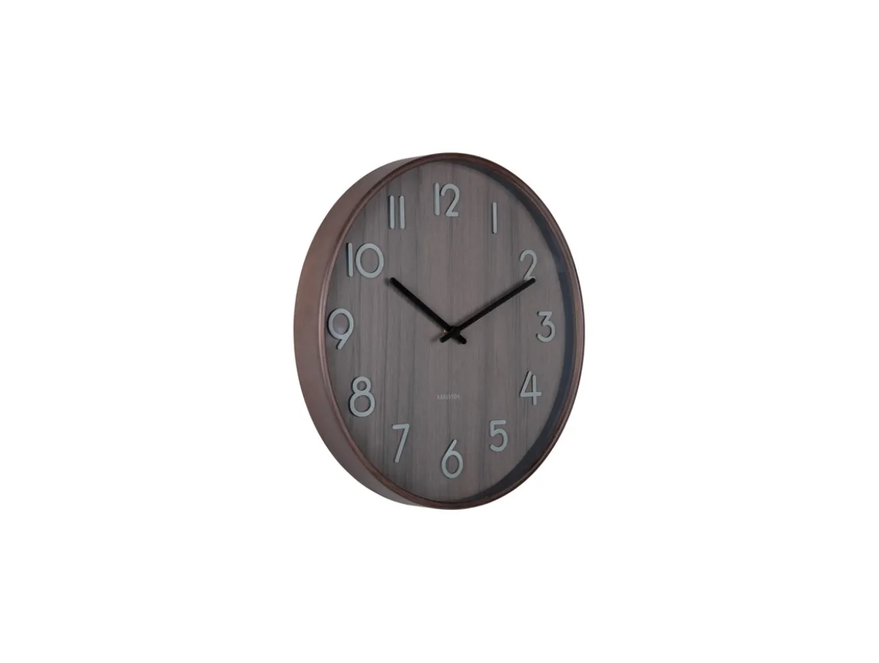 Wall clock Pure small walnut wood