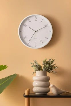 Wall clock Regal Numbers white