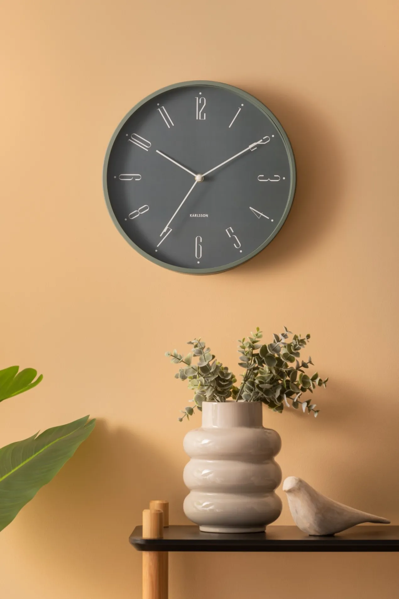 Wall clock Regal Numbers white