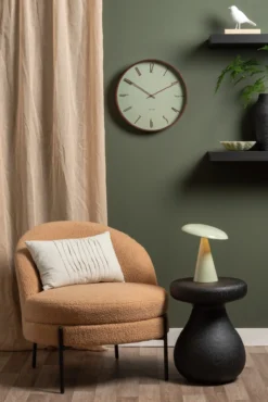 Wall clock Scandia grayed jade