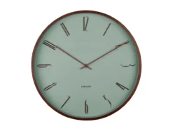 Wall clock Scandia grayed jade