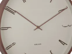 Wall clock Scandia warm grey