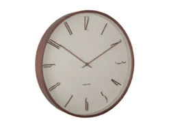 Wall clock Scandia warm grey