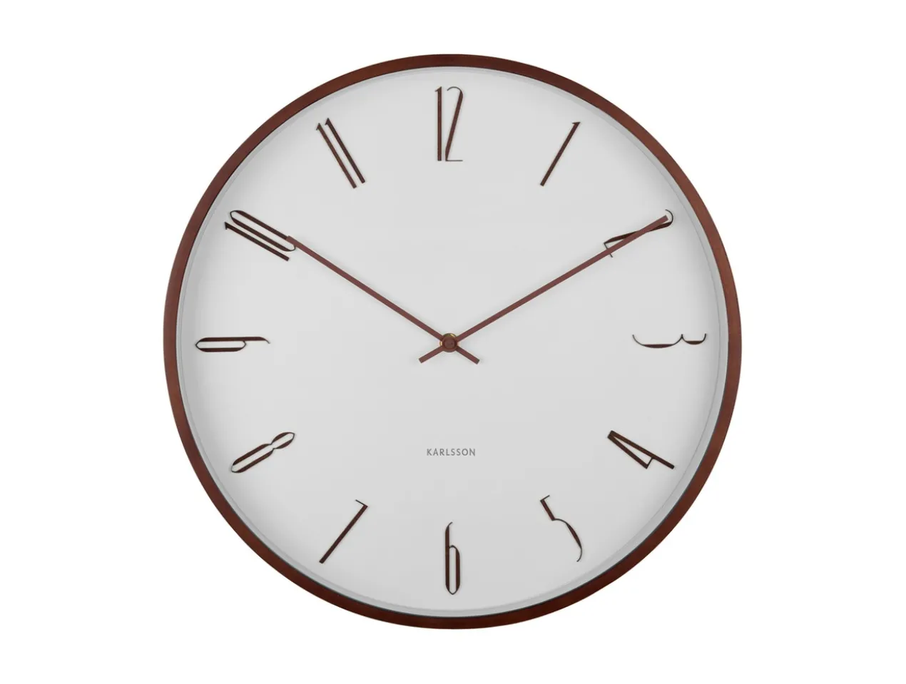 Wall clock Scandia white