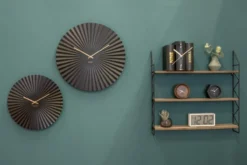 Wall clock Sensu steel black