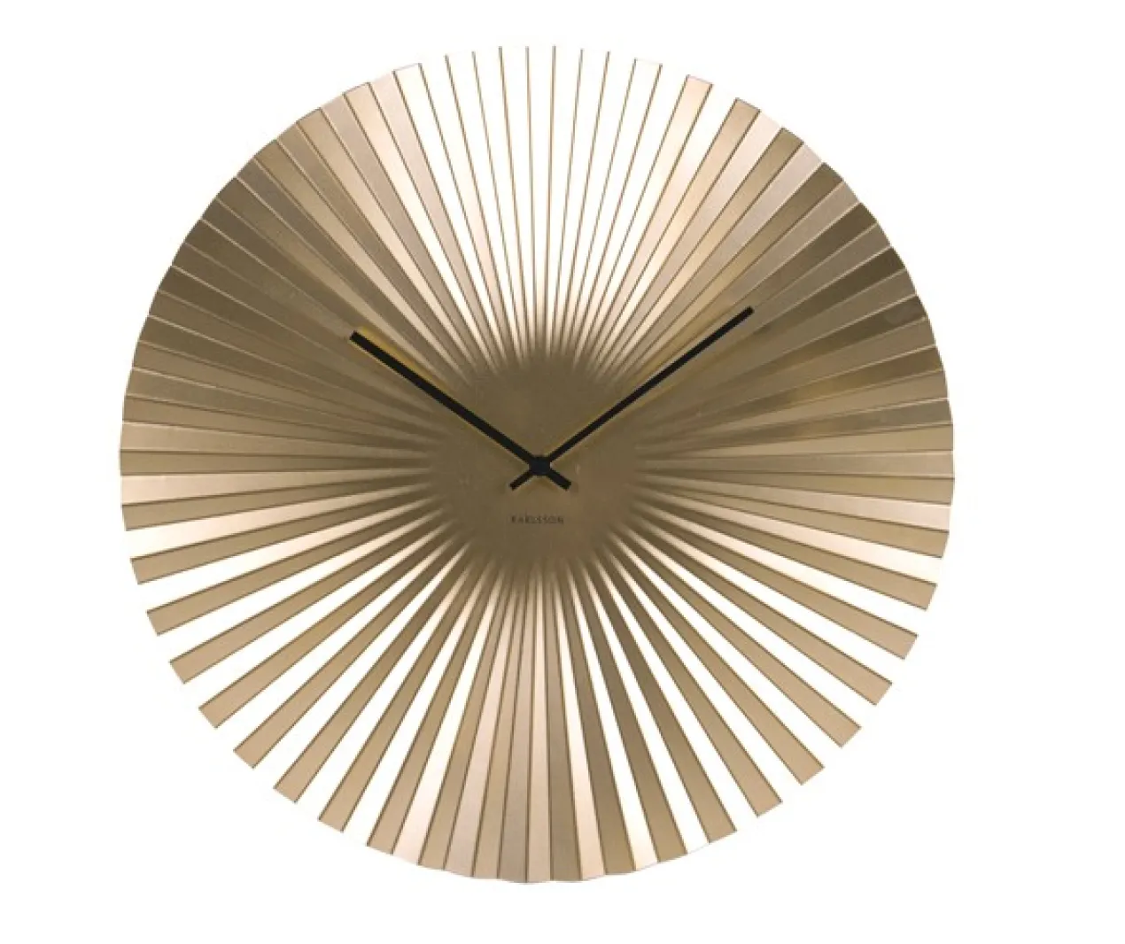 Wall clock Sensu XL steel gold