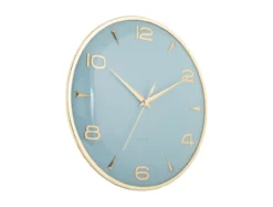 Wall clock Sienna Glow misty blue