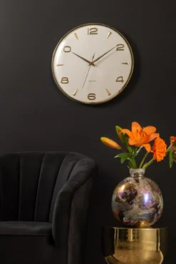 Wall clock Sienna Glow white