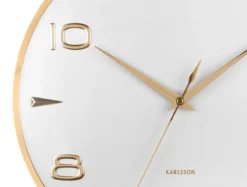 Wall clock Sienna Glow white