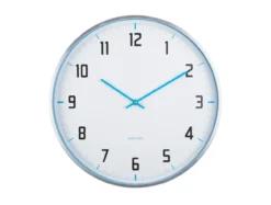 Wall clock Sporty bright blue