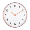 Wall clock Sporty bright orange