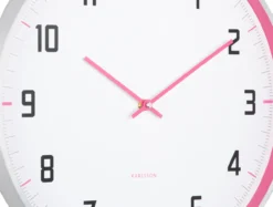 Wall clock Sporty bright pink
