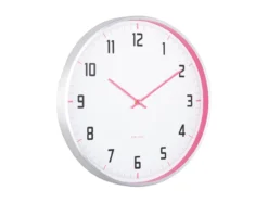 Wall clock Sporty bright pink