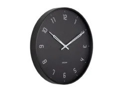 Wall clock Stark iron matt black