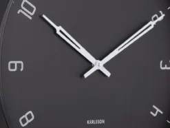 Wall clock Stark iron matt black