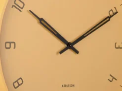 Wall clock Stark iron matt honey yellow