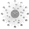 Wall clock Sunburst crystal medium