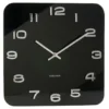 Wall clock Vintage black glass