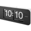 Wall clock Wide Flip white casing, black dial