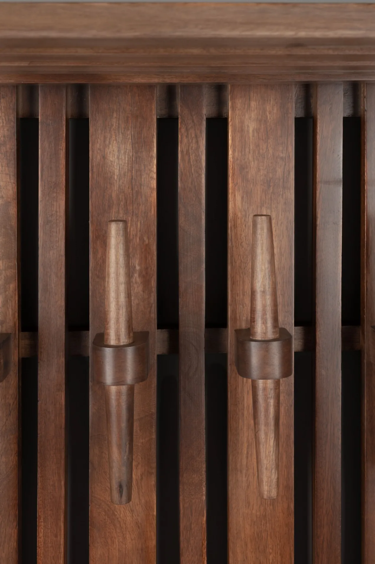 Wall coat rack shelf jakub walnut