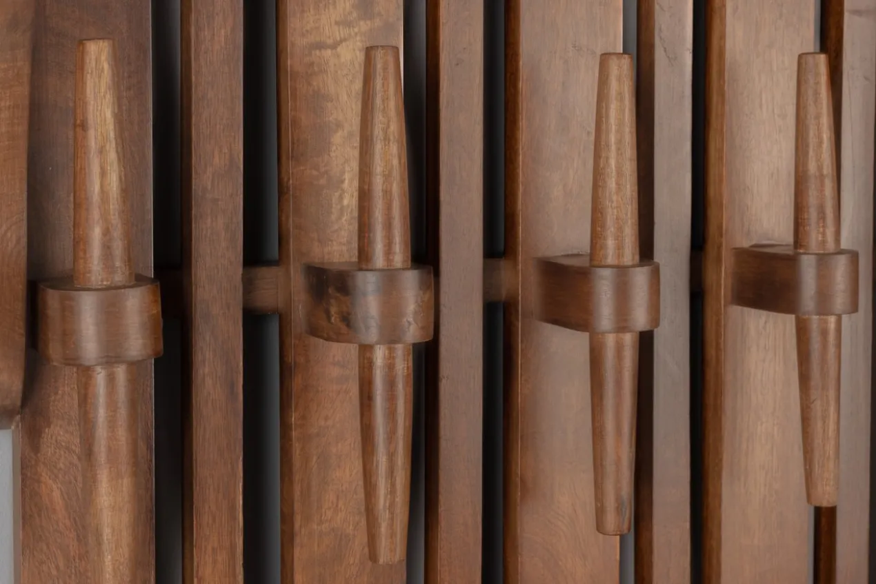 Wall coat rack shelf jakub walnut