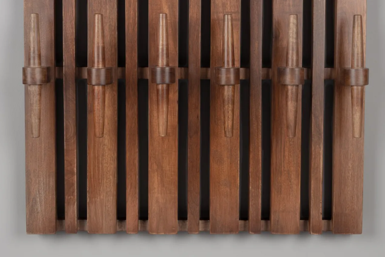 Wall coat rack shelf jakub walnut