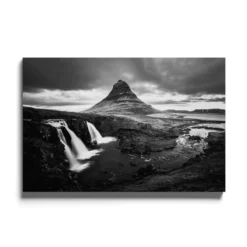 Walljar acrylglas schilderij - Iceland Waterfall Acrylglas schilderij - 50 x 70 cm
