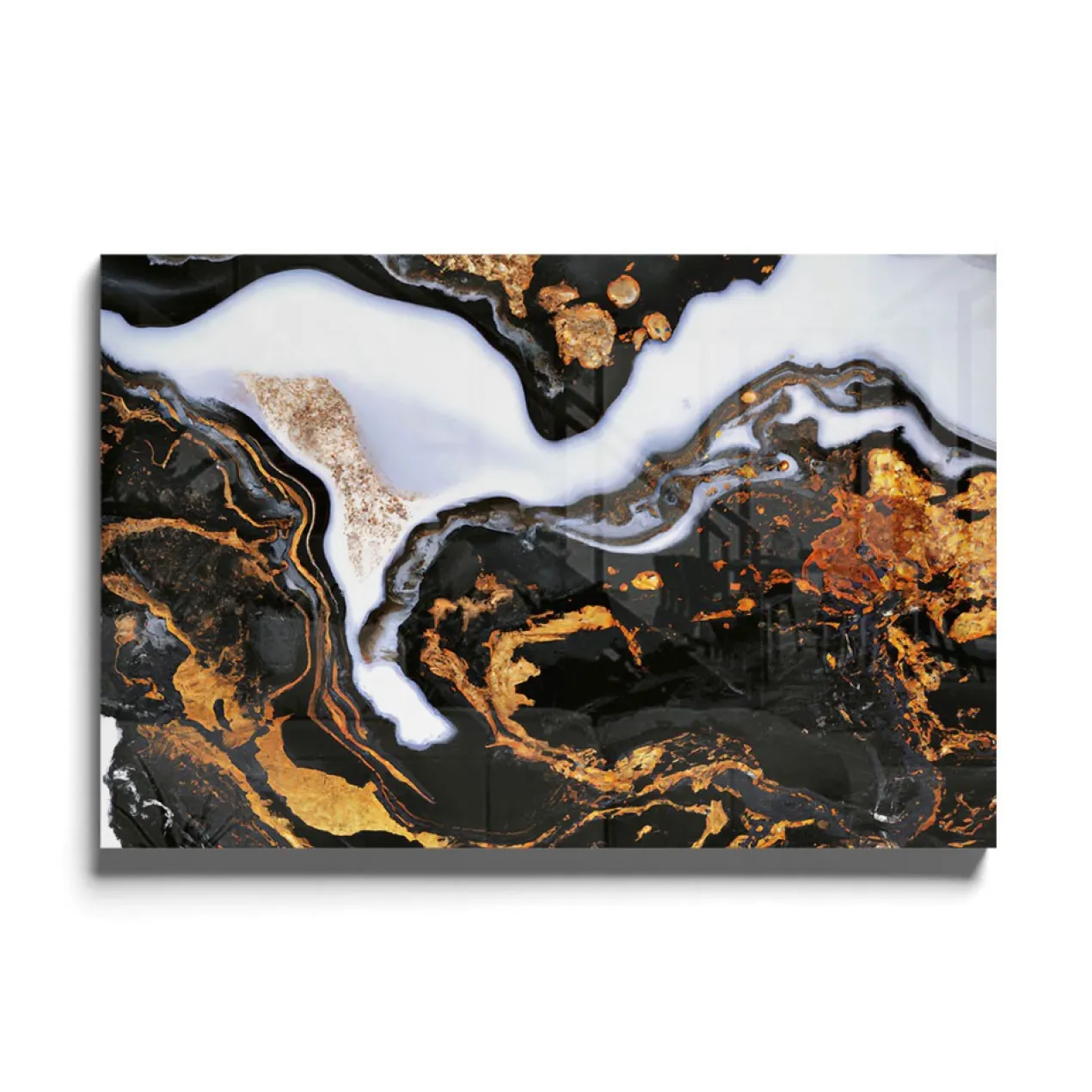 Walljar acrylglas schilderij - Golden Milkyway Acrylglas schilderij - 50 x 70 cm