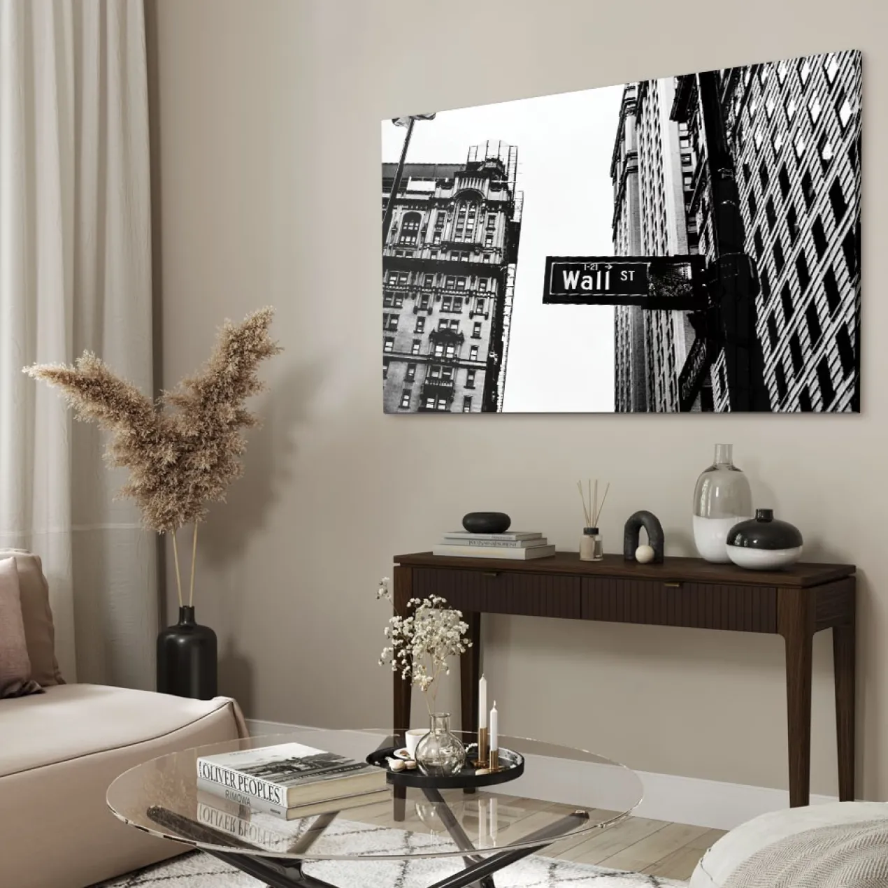 Walljar acrylglas schilderij - ST New York Acrylglas schilderij - 80 x 120 cm