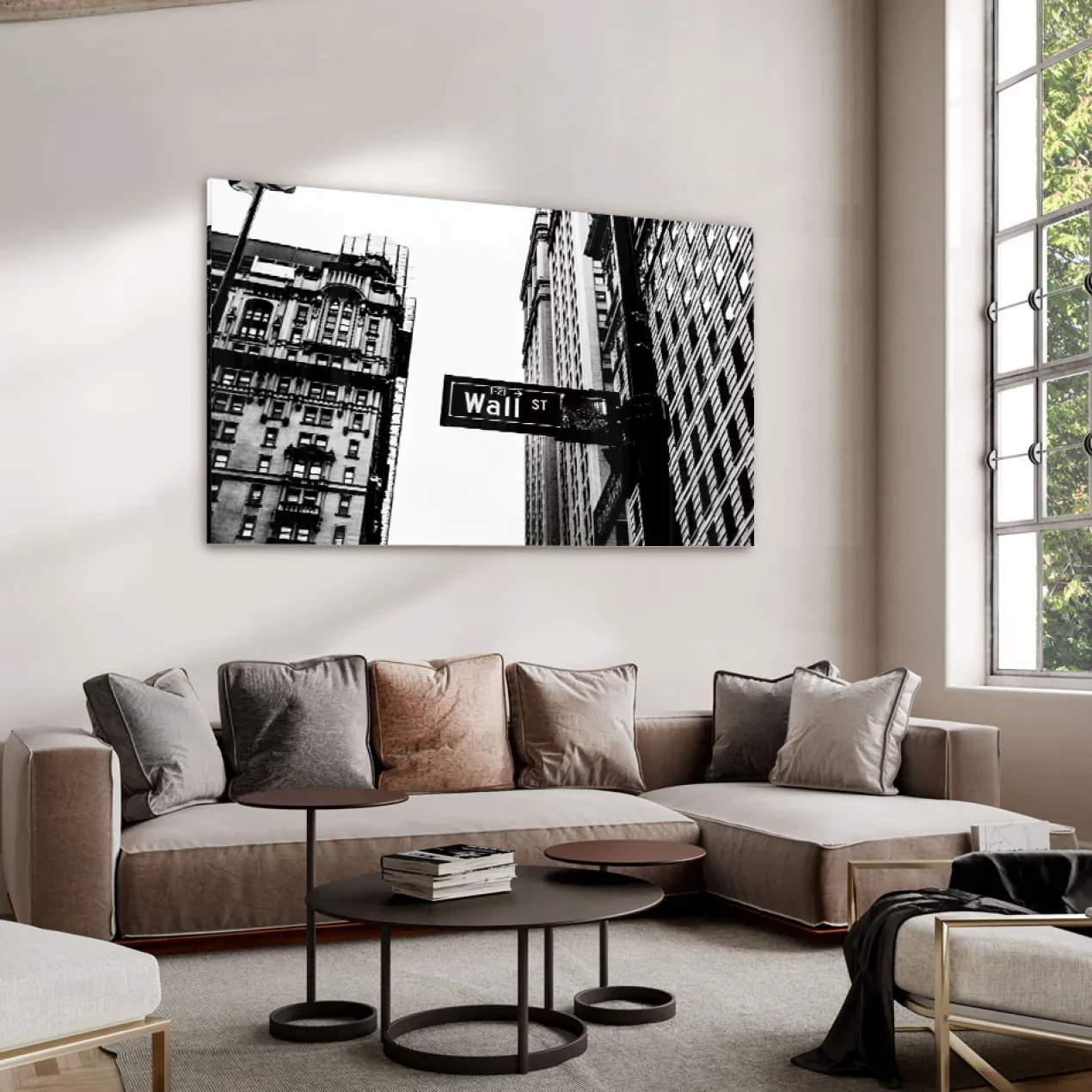 Walljar acrylglas schilderij - ST New York Acrylglas schilderij - 120 x 180 cm