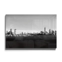 Walljar acrylglas schilderij - Shrouded City Acrylglas schilderij - 150 x 225 cm